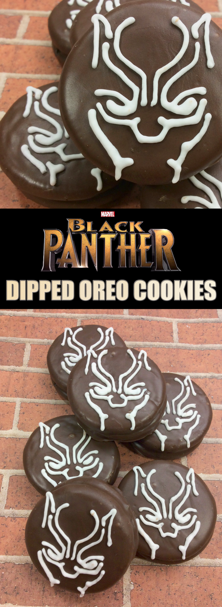 Marvel’s Black Panther Chocolate Dipped Oreo Cookies