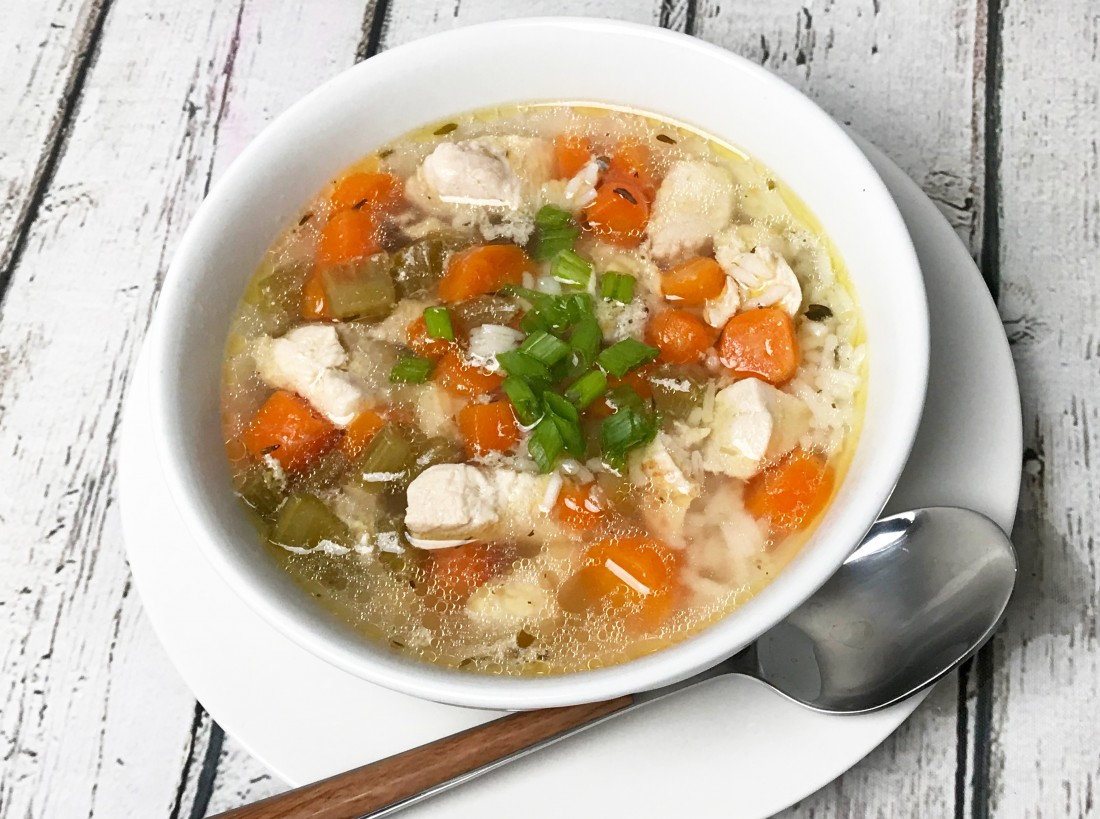 Instant Pot Chicken Soup With Rice – Only 2 Weight Watcher Freestyle Points Per Serving