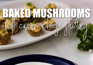 Baked Mushrooms With Cream Cheese Stuffing