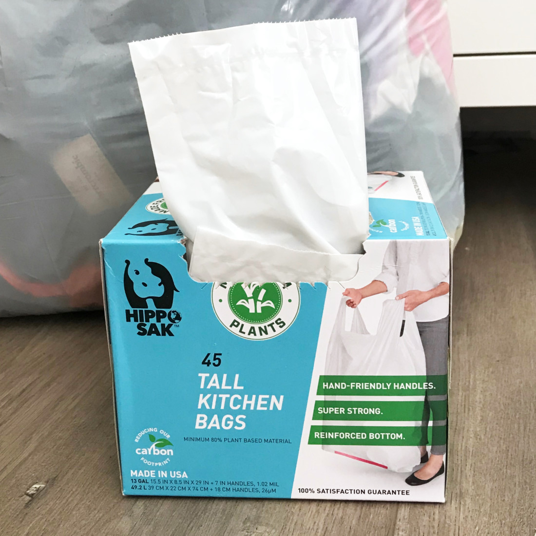  Plant Based - Hippo Sak Tall Kitchen Bags