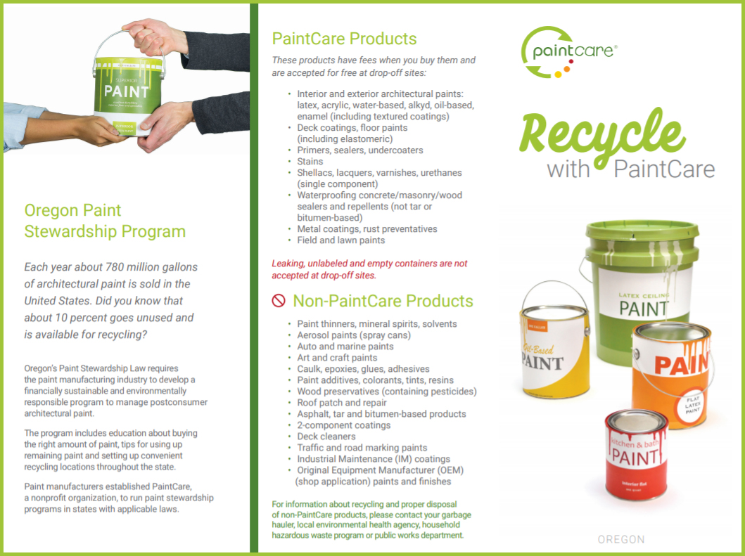 Oregon: Paintcare Lets You Recycle Your Old Paint Easily