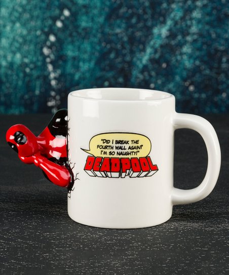 DEADPOOL Did I break the fourth wall again Marvel Drinking Glass Coffee Mug Cup 