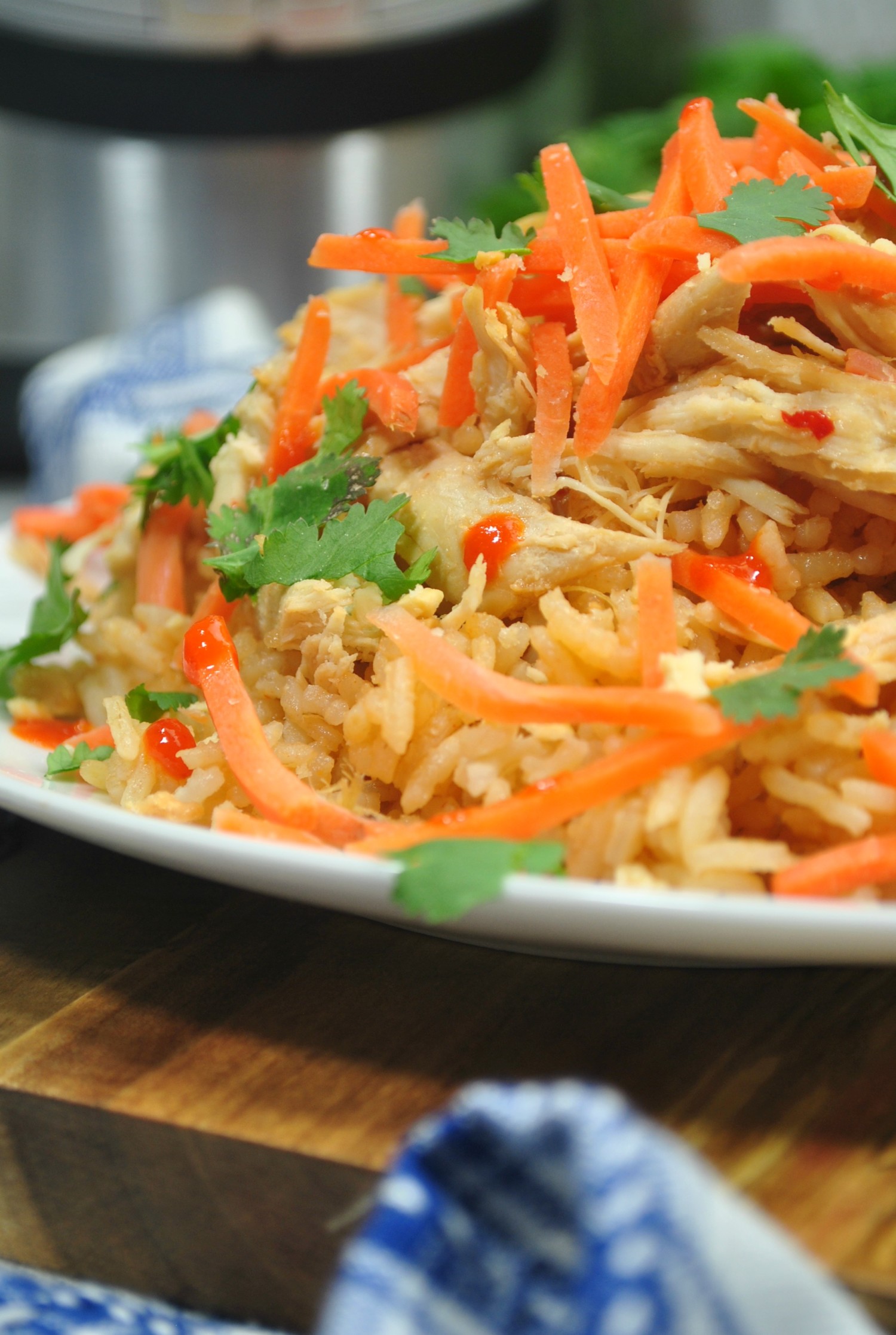 Instant Pot thai chicken Rice Bowls