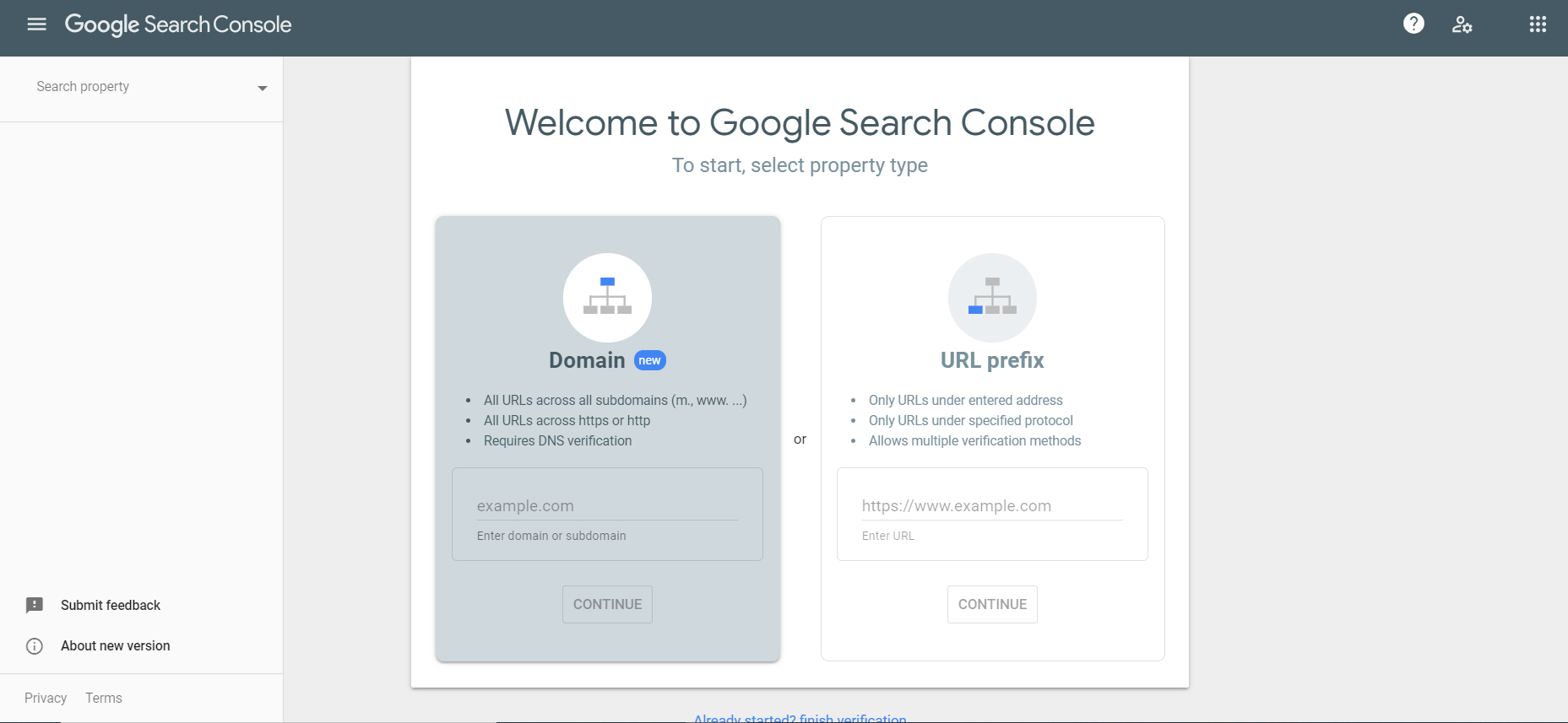 google search console