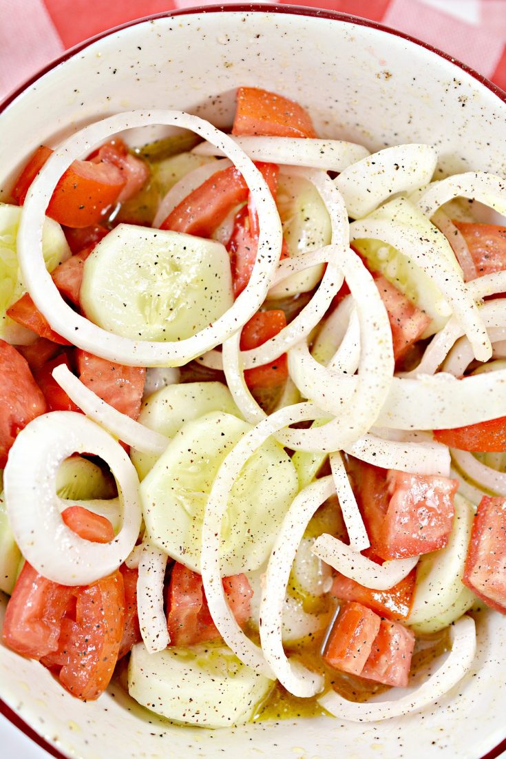 cucumber onion and tomato salad 1