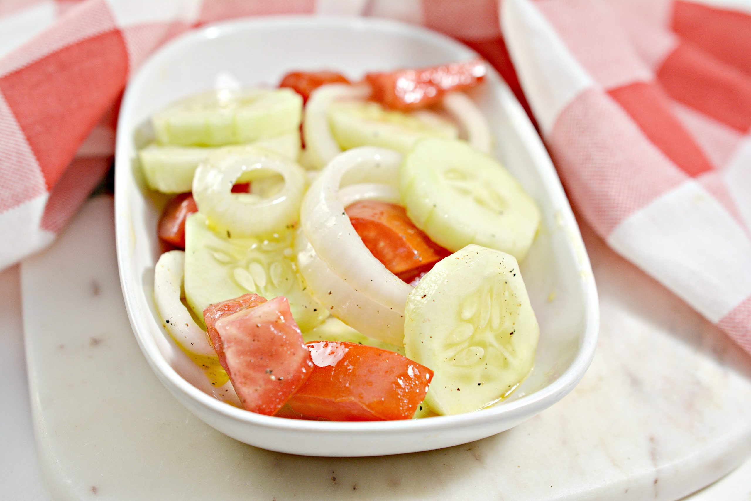 cucumber onion and tomato salad 5