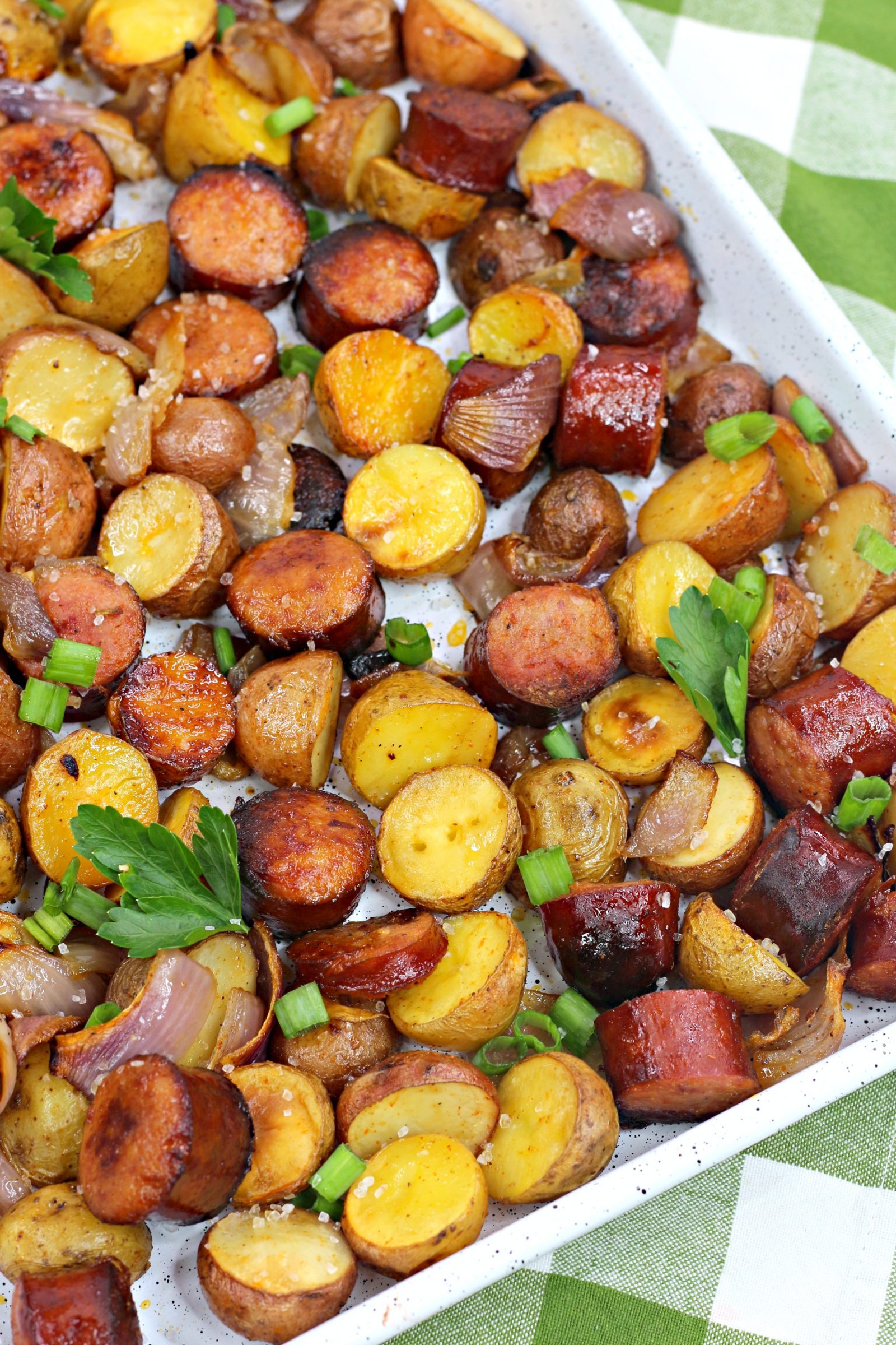 Oven Roasted Sausage and Potatoes - Life She Has