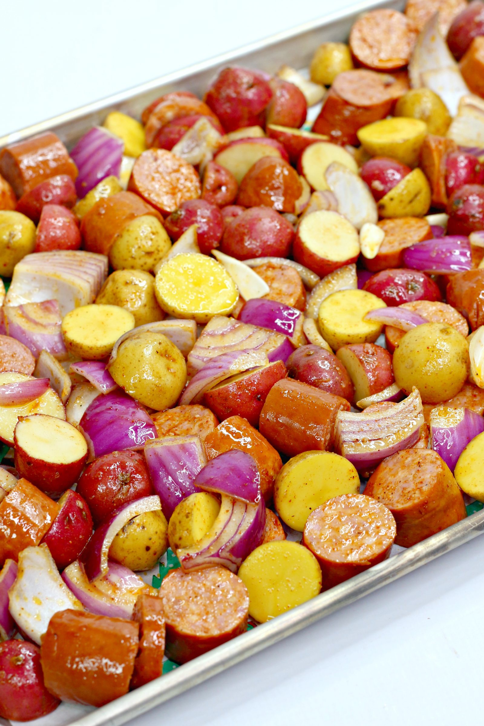Oven Roasted Sausage and Potatoes - Life She Has