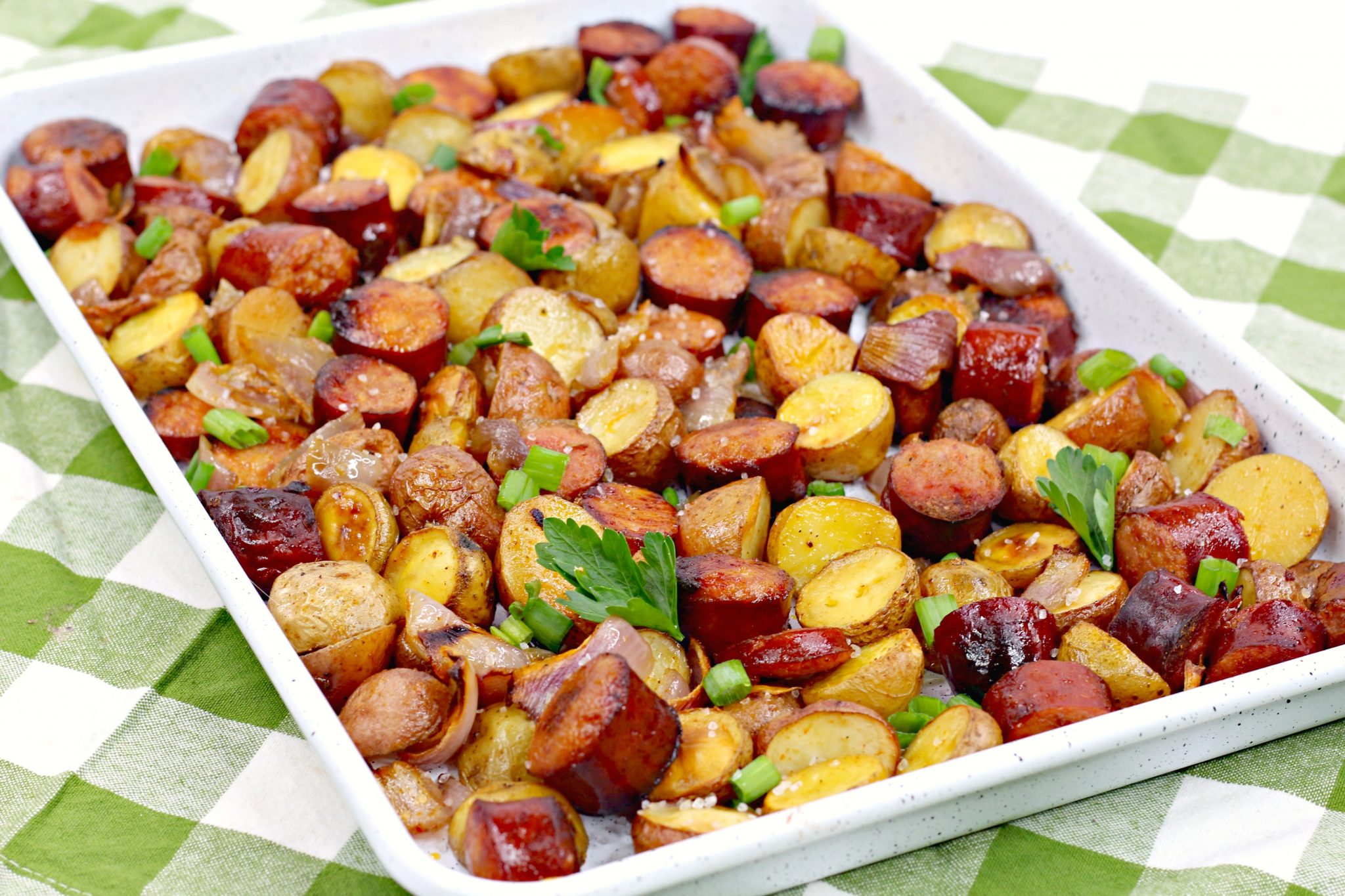 Oven Roasted Sausage and Potatoes - Life She Has