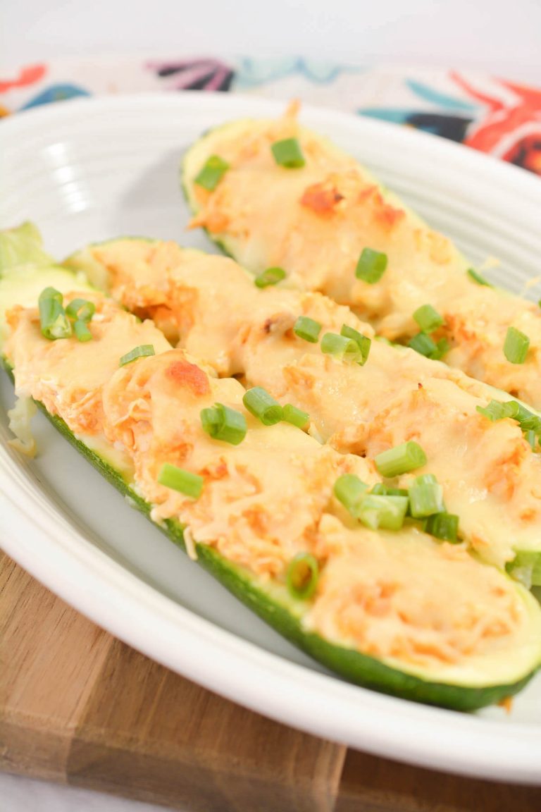 Buffalo Chicken Zucchini Boats Life She Has