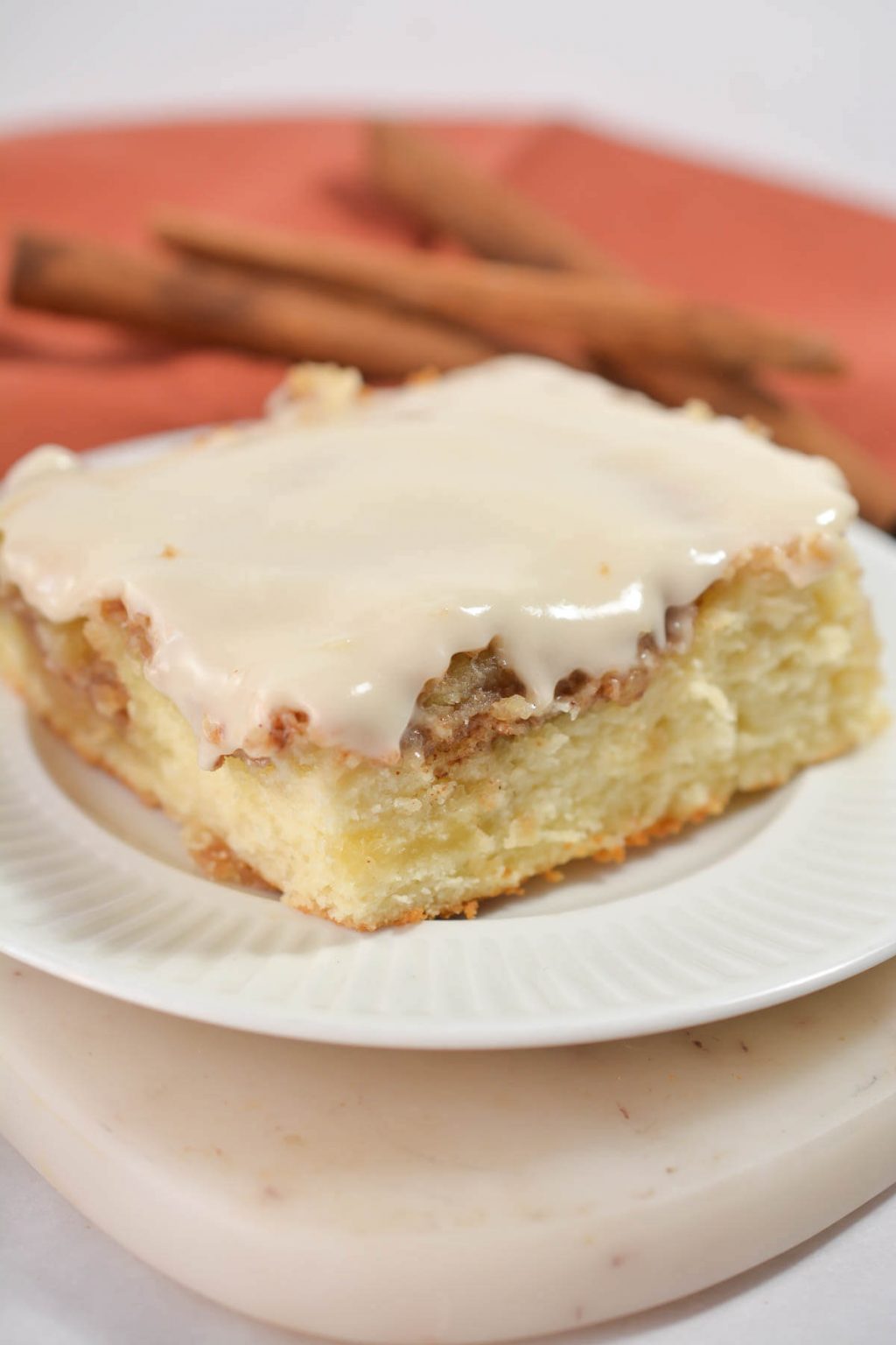 Cinnamon Roll Cake with Cream Cheese Frosting Life She Has