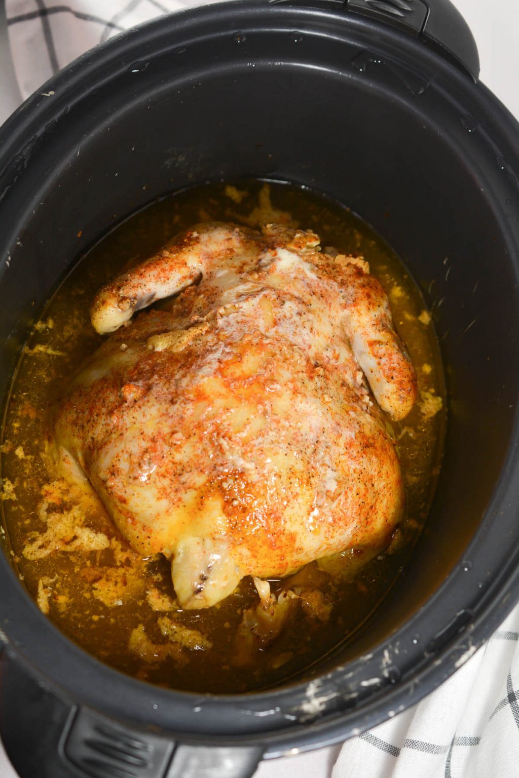 Garlic Roasted Chicken in a Crockpot - Life She Has