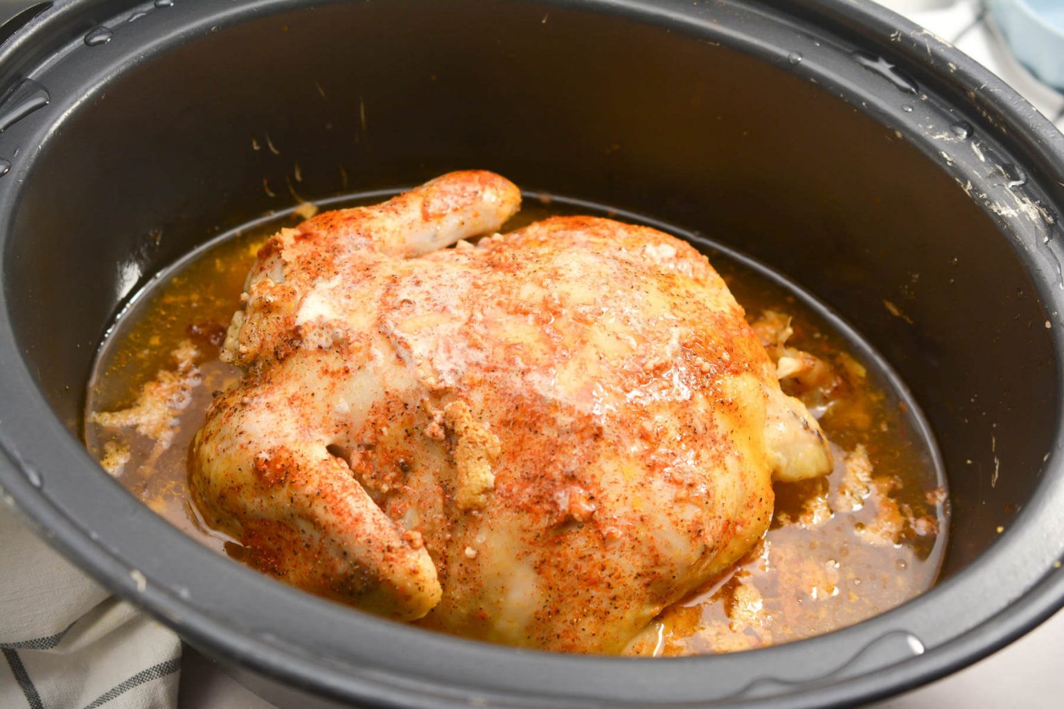 Garlic Roasted Chicken in a Crockpot Life She Has