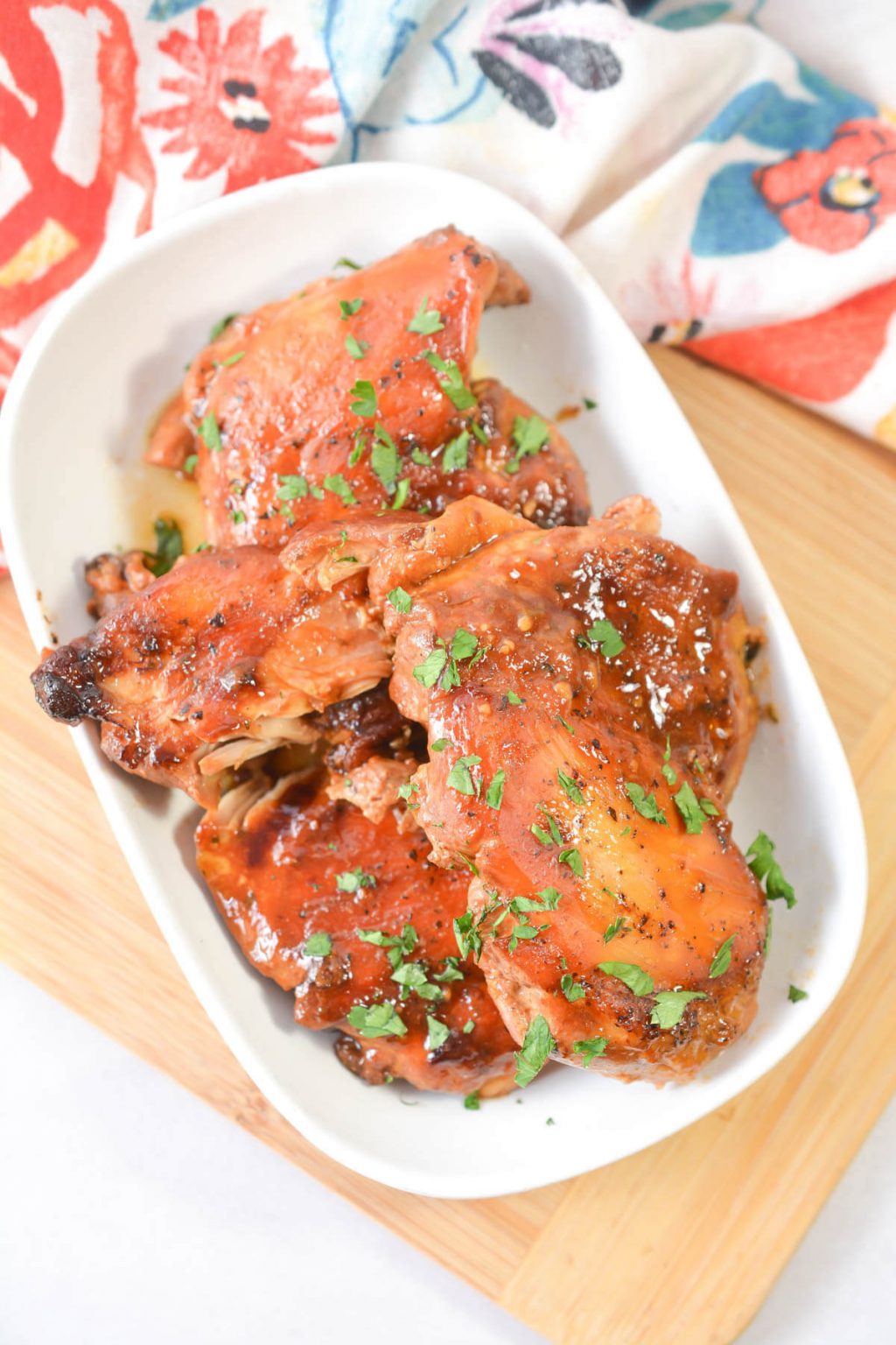 Honey Garlic Slow Cooker Chicken Thighs Life She Has