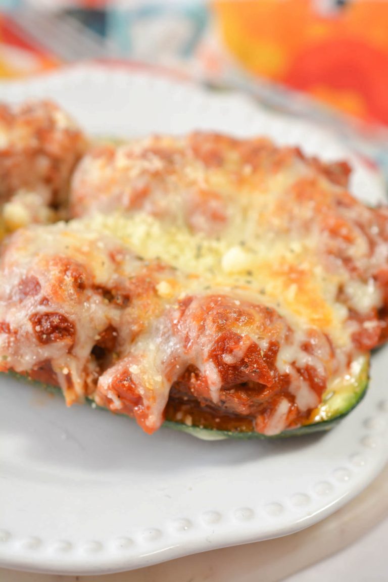 Meatball Zucchini Boats Life She Has