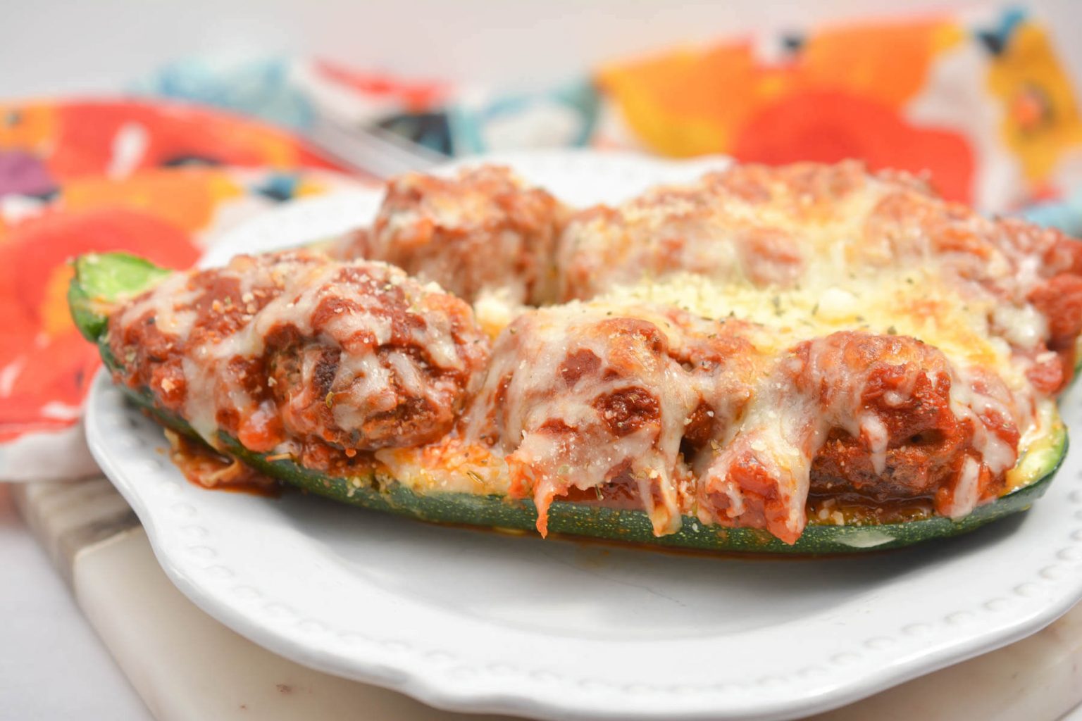 Meatball Zucchini Boats Life She Has