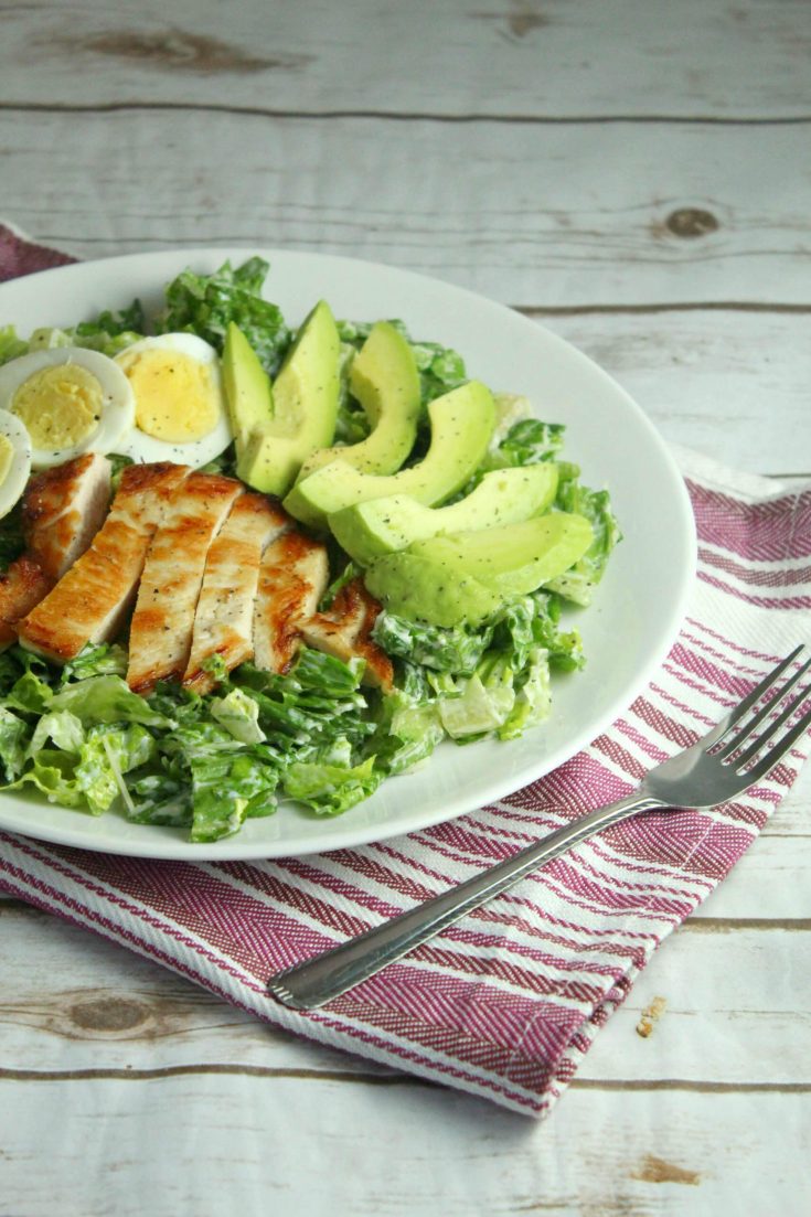 avocado chicken caesar salad 4