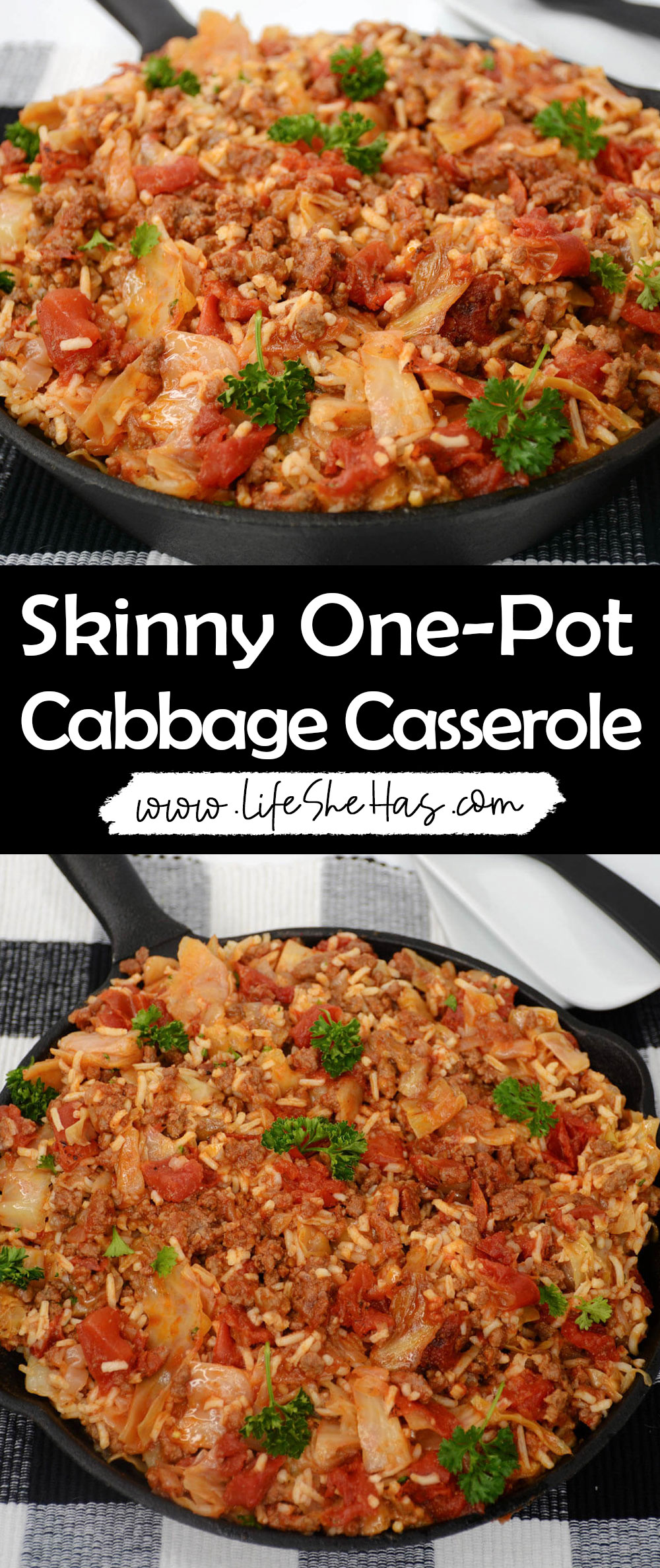 Skinny One-Pot Cabbage Casserole