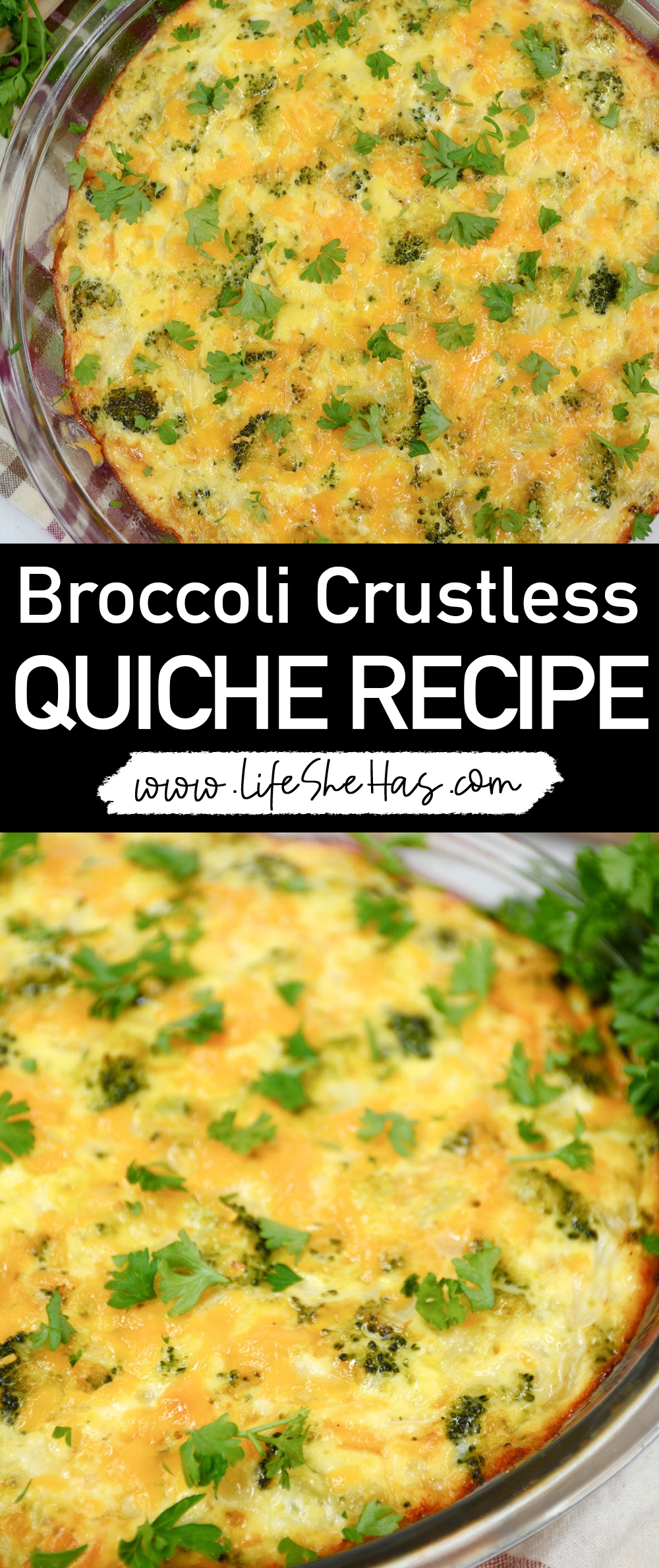 Broccoli Crustless Quiche