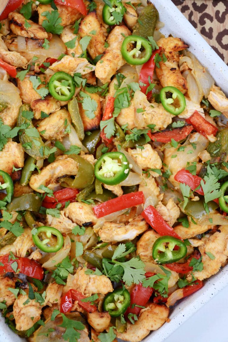 Sheet Pan Chicken Fajitas Life She Has