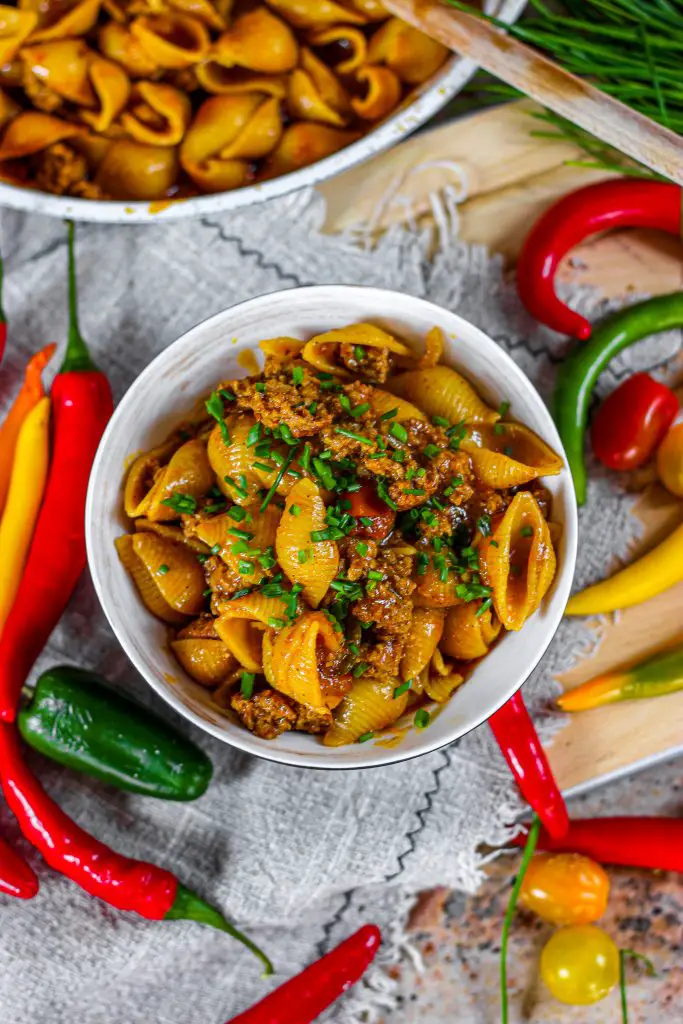 Pasta shells with ground beef 4 683x1024 1